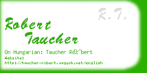 robert taucher business card